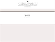 Tablet Screenshot of nationalhydrogenfoundation.org